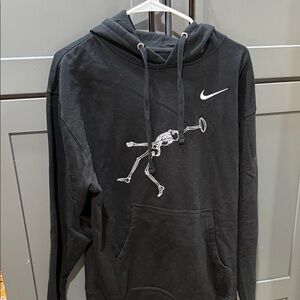 Nike Black Sweater with Skeleton Design